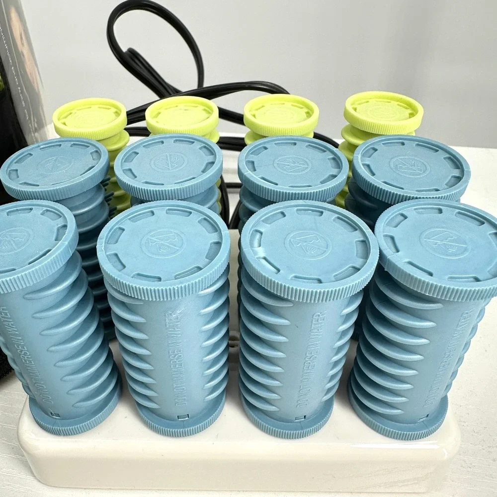 Conair Instant Heat Travel Compact Hot Rollers Set 12 Ceramic Dual Voltage Clean